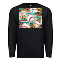 Black baseball leopard sunflower Premium Sweatshirt - JahusDesignShop