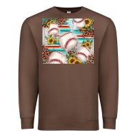 Chestnut baseball leopard sunflower Premium Sweatshirt - JahusDesignShop