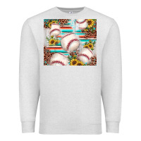 Oatmeal Heather baseball leopard sunflower Premium Sweatshirt - JahusDesignShop