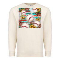 Sandshell baseball leopard sunflower Premium Sweatshirt - JahusDesignShop