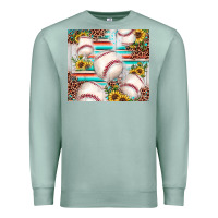 Seafoam baseball leopard sunflower Premium Sweatshirt - JahusDesignShop
