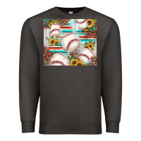 Smoke baseball leopard sunflower Premium Sweatshirt - JahusDesignShop