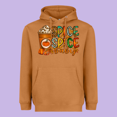 Spice Spice Baby Heavyweight Hoodie Designed By Racoondesign