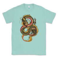 Seafoam green and yellow dragon Classic Tee - RanaPortraitStore