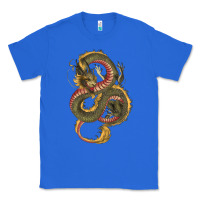 True Royal green and yellow dragon Classic Tee - RanaPortraitStore