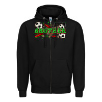 Black brother soccer Zipper Hoodie - Zillion Design Studio