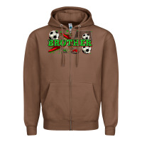 Chestnut brother soccer Zipper Hoodie - Zillion Design Studio