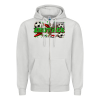 Dove Grey brother soccer Zipper Hoodie - Zillion Design Studio