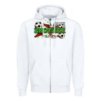 White brother soccer Zipper Hoodie - Zillion Design Studio