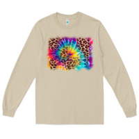 Mushroom leopard tie dye background Long Sleeve Tee - Zillion Design Studio