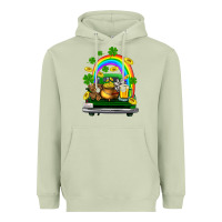 Matcha st patricks shamrock gold beer truck Heavyweight Hoodie - FaDigitalArtStudio