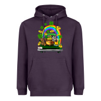 Plum st patricks shamrock gold beer truck Heavyweight Hoodie - FaDigitalArtStudio