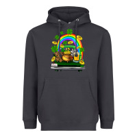 Smoke st patricks shamrock gold beer truck Heavyweight Hoodie - FaDigitalArtStudio