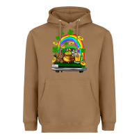 Toasted Coconut st patricks shamrock gold beer truck Heavyweight Hoodie - FaDigitalArtStudio