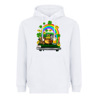 White st patricks shamrock gold beer truck Heavyweight Hoodie - FaDigitalArtStudio