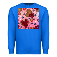 True Royal valentines day waffles seamless pattern Premium Sweatshirt - BundleAndBundleShop
