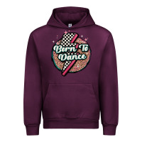 Mauve Wine born to dance Urban Hoodie - MaliasSmallBusiness