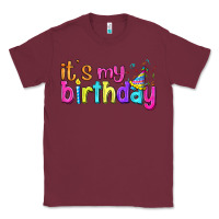 Burgundy it's my birthday Classic Tee - BundleAndBundleShop