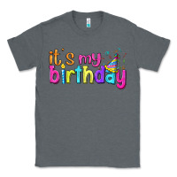 Charcoal Heather it's my birthday Classic Tee - BundleAndBundleShop