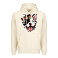 Tofu french bulldog floral Premium Hoodie - Jasminsmagicworld