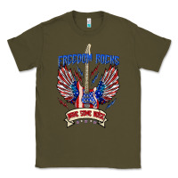 Army Green freedom rocks make some noise Classic Tee - texasbilliewilder