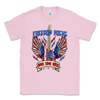 Bubblegum Pink freedom rocks make some noise Classic Tee - texasbilliewilder