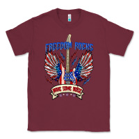 Burgundy freedom rocks make some noise Classic Tee - texasbilliewilder