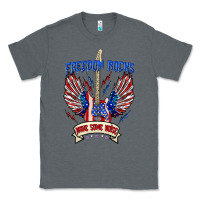 Charcoal Heather freedom rocks make some noise Classic Tee - texasbilliewilder
