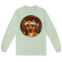 Matcha Christmas Dachshund Long Sleeve Tee - RanaPortraitStore