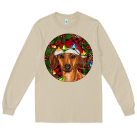 Mushroom Christmas Dachshund Long Sleeve Tee - RanaPortraitStore