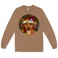 Toasted Coconut Christmas Dachshund Long Sleeve Tee - RanaPortraitStore