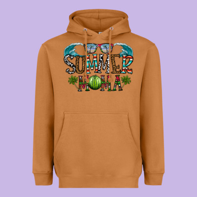 Summer Mama Heavyweight Hoodie Designed By Cowhidedigitalart