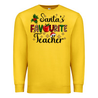 Lemon santas favourite teacher Premium Sweatshirt - AdoDesignShop