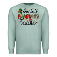 Seafoam santas favourite teacher Premium Sweatshirt - AdoDesignShop
