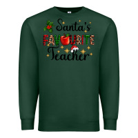Sports Green santas favourite teacher Premium Sweatshirt - AdoDesignShop