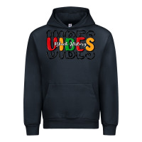 Navy black history vibes Urban Hoodie - MaliasSmallBusiness