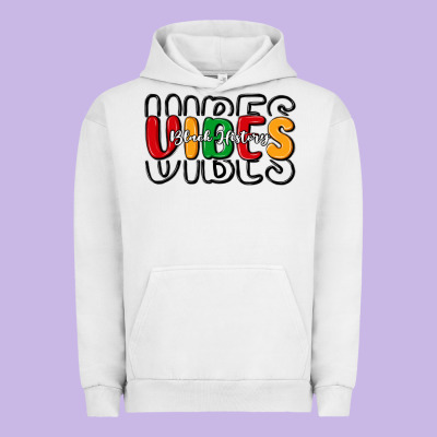 Black History Vibes Urban Hoodie Designed By Maliassmallbusiness