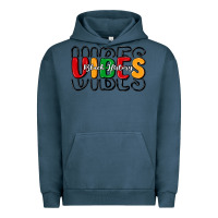 Pigment Midnight Navy black history vibes Urban Hoodie - MaliasSmallBusiness