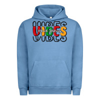 Pigment Pebble Blue black history vibes Urban Hoodie - MaliasSmallBusiness