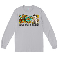 Moon Dust peace love st. bernard Long Sleeve Tee - texasbilliewilder