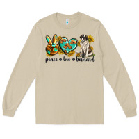 Mushroom peace love st. bernard Long Sleeve Tee - texasbilliewilder