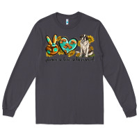 Smoke peace love st. bernard Long Sleeve Tee - texasbilliewilder