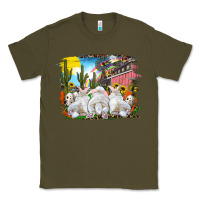 Army Green easter farm with bunnies Classic Tee - RanaPortraitStore