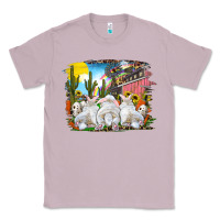 Lilac easter farm with bunnies Classic Tee - RanaPortraitStore