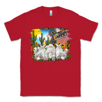 Red easter farm with bunnies Classic Tee - RanaPortraitStore