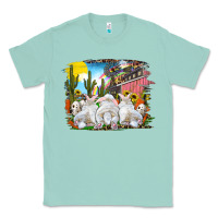 Seafoam easter farm with bunnies Classic Tee - RanaPortraitStore