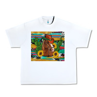 White western horse cowboy hat cactus sunflowers glitter cowhide serape turq Urban Heavy Tee - Artiststas