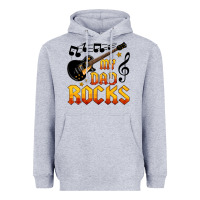 Heather Grey my dad rocks Heavyweight Hoodie - HRA Design Shop