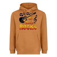 My Dad Rocks Heavyweight Hoodie | Teevron