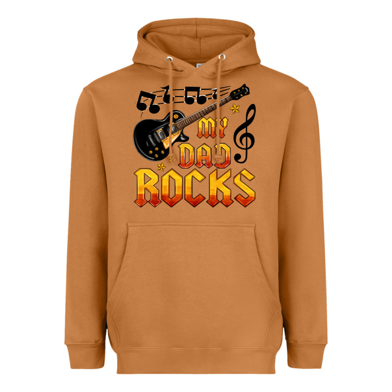 My Dad Rocks Heavyweight Hoodie by HRA Design Shop | Teevron